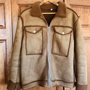 Men’s Faux Shearling Jacket